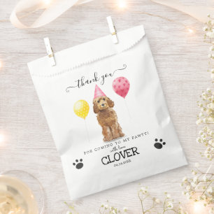 Sachets En Papier Goldendoodle Merci Chien Treat Party Favoriser les