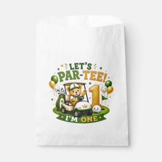 Sachets En Papier Golf 1er Anniversaire (Devant)