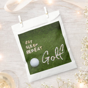 Sachets En Papier Golf Dormir Golf Répéter avec balle sur vert