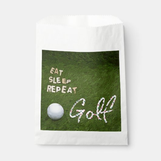 Sachets En Papier Golf Dormir Golf Répéter avec balle sur vert (Devant)