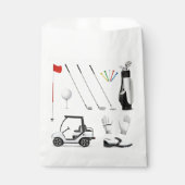 Sachets En Papier Golf Golfing Anniversaire (Devant)