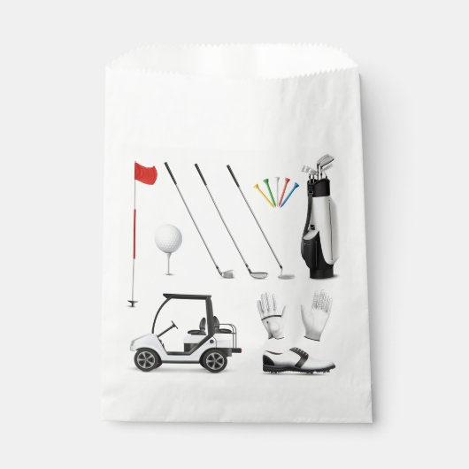 Sachets En Papier Golf Golfing Anniversaire (Devant)