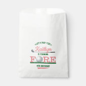 Sachets En Papier Golf PAR-TEE 4e anniversaire (Devant)