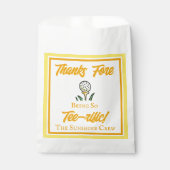 Sachets En Papier Golf Party Favors Yellow to Personalize (Devant)