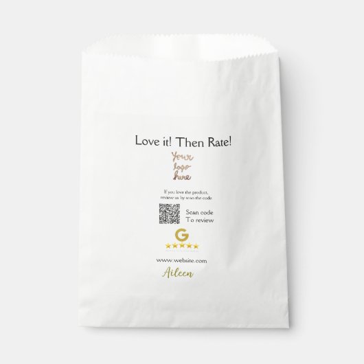 Sachets En Papier Google évaluez notre avis commande achat entrepris (Devant)