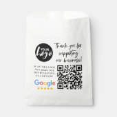 Sachets En Papier Google Reviews Merci Logo Code QR (Devant)