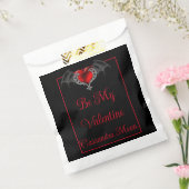 Sachets En Papier Goth Heart with Bat Wings Personnalisé (Scellé)