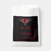 Sachets En Papier Goth Heart with Bat Wings Personnalisé (Devant)