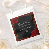 Sachets En Papier Gothique élégant Roses rouges (Coupé)