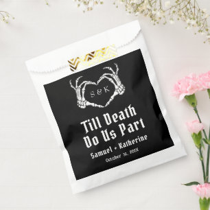 Sachets En Papier Gothique Romantique Squelette main Halloween Maria