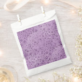 Sachets En Papier gouttelettes d'eau violette (Coupé)