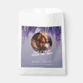 Sachets En Papier Gradient Whimsical violet Mariage photo floral (Devant)