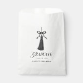 Sachets En Papier Graduate Black Bow Tassel Graduation Party (Devant)