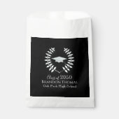 Sachets En Papier Graduation Black and White Candy Favoriser Simple (Devant)