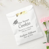 Sachets En Papier Graduation One Smart Cookie to go Treat Grey (Scellé)