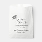 Sachets En Papier Graduation One Smart Cookie to go Treat Grey (Devant)