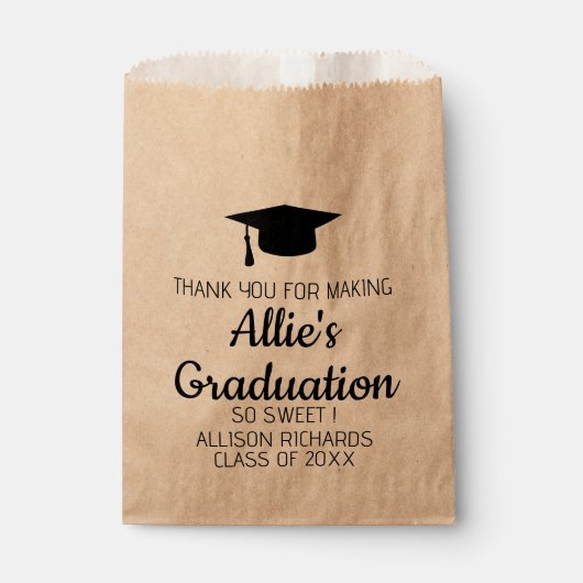 Sachets En Papier Graduation Party Congrat Grad Classe supérieure de (Devant)