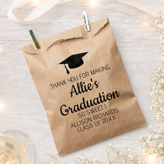 Sachets En Papier Graduation Party Congrat Grad Classe supérieure de (Coupé)