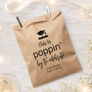 Sachets En Papier Graduation Party Décor Popcorn Classe de 2025