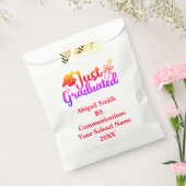 Sachets En Papier Graduation personnalisée Rouge, orange violet (Scellé)