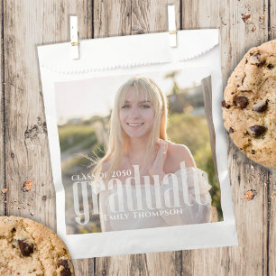 Sachets En Papier Graduation Photo Minimaliste Moderne Simple Candy
