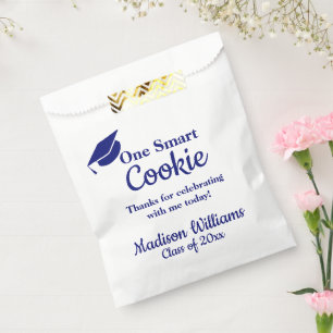 Sachets En Papier Graduation Un Cookie Intelligent Marine Bleu Pour