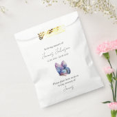 Sachets En Papier Graine funéraire commémorative de papillon bleu (Scellé)