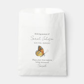 Sachets En Papier Graine funéraire commémorative papillon (Devant)