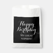 Sachets En Papier Grand Nephew Joyeux cadeau d'anniversaire (Devant)