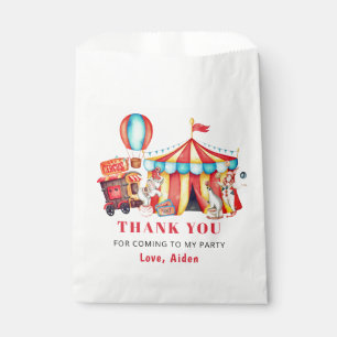 Sachets En Papier Grand Top Carnaval de cirque Anniversaire Merci
