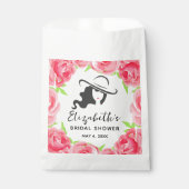 Sachets En Papier Grande Casquette Rose Derby Fête des mariées (Devant)