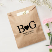 Sachets En Papier Grands Initials Personnalisés (Scellé)