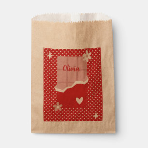 Sachets En Papier Gras Red Heart Love Design - Parfait pour Gi perso