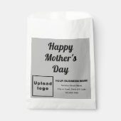 Sachets En Papier Gray Business Brand with Mother’s Day Greeting (Devant)