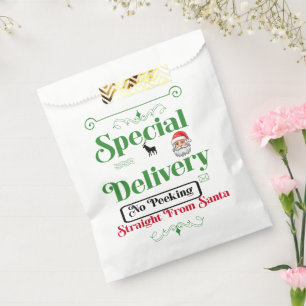 Sachets En Papier Green Père Noël Sack Pôle Nord Cerf Joyeux Noël