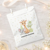 Sachets En Papier Green Safari Jungle Animal Anniversaire (Coupé)