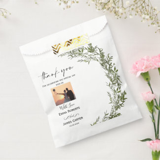 Sachets En Papier Greenery Thank You Favor Boxes