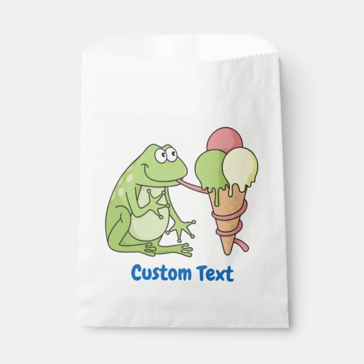 Sachets En Papier Grenouille avec sac de préférence Icecream (Devant)