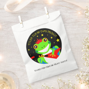 Sachets En Papier Grenouille d'arbre d'anniversaire de Rockin avec g