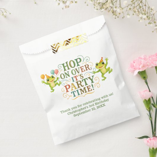 Sachets En Papier Grenouille personnalisée Enfants Enfants Garçon fi (Scellé)