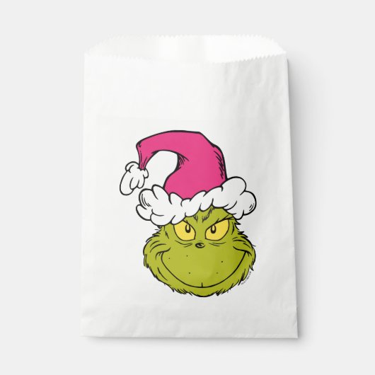 Sachets En Papier Grinch in Pink Santa Hat (Devant)