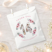 Sachets En Papier Grosse 14ème fille Anniversaire Photo Collage Fleu (Coupé)