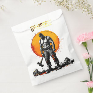Sachets En Papier guerrier barbare médiéval imaginaire hummer force