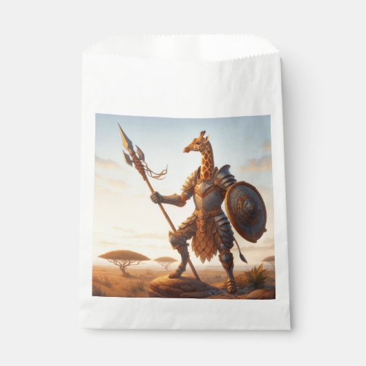 Sachets En Papier guerrier girafe (Devant)