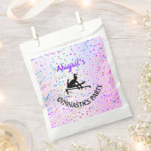 Sachets En Papier Gymnastique Couleur et Étoiles partout (Coupé)