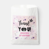 Sachets En Papier Halloween 1er anniversaire fête rose fille mignonn (Devant)