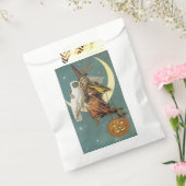 Sachets En Papier Halloween à l'ancienne, sorcière avec hibou (Scellé)