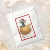 Sachets En Papier Halloween à l'ancienne, sorcière chat (Coupé)