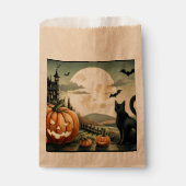 Sachets En Papier Halloween/Automne/Automne/citrouille/chat (Devant)