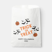 Sachets En Papier Halloween Baguette ou traitement Bonbons Favoriser (Devant)
